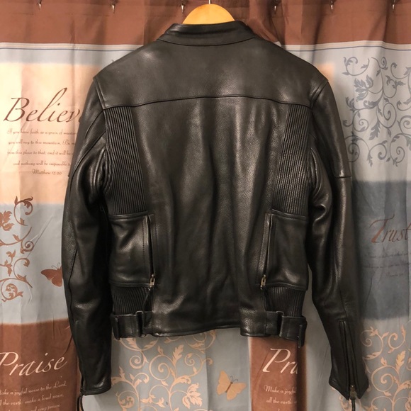 Beautiful leather biker real leather jacket!! - Picture 7 of 9
